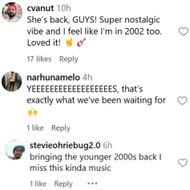 Fans react to Avril Lavigne's post. (Image via Instagram/@avrillavigne)